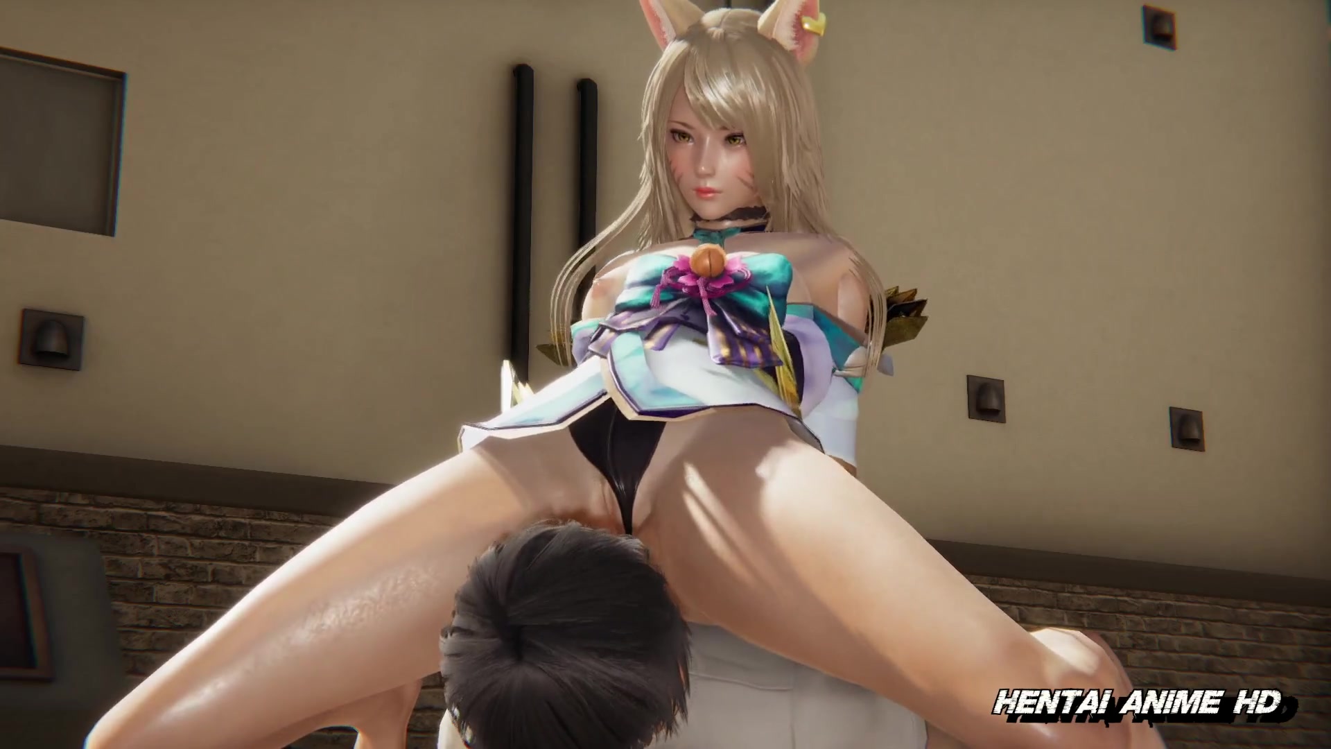 阿狸在公共场合散步