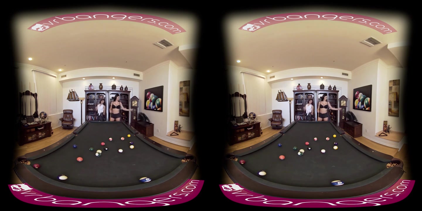 Hot lesbian Pool Night pussy play - 360 degree Virtual reality